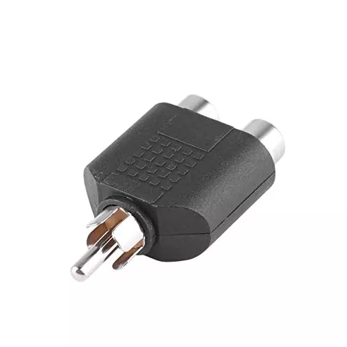 FEDUS RCA Y Splitters Adapter 1 Male to 2 Female Plug RCA