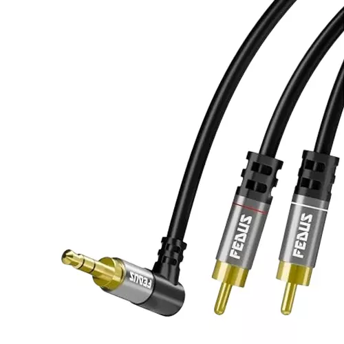 FEDUS 1 RCA to 1 RCA Cable Double Shielded Grey