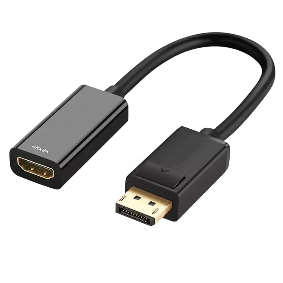Mak World Display Port Cable 1080 P @ 60 Hz Resolution Black