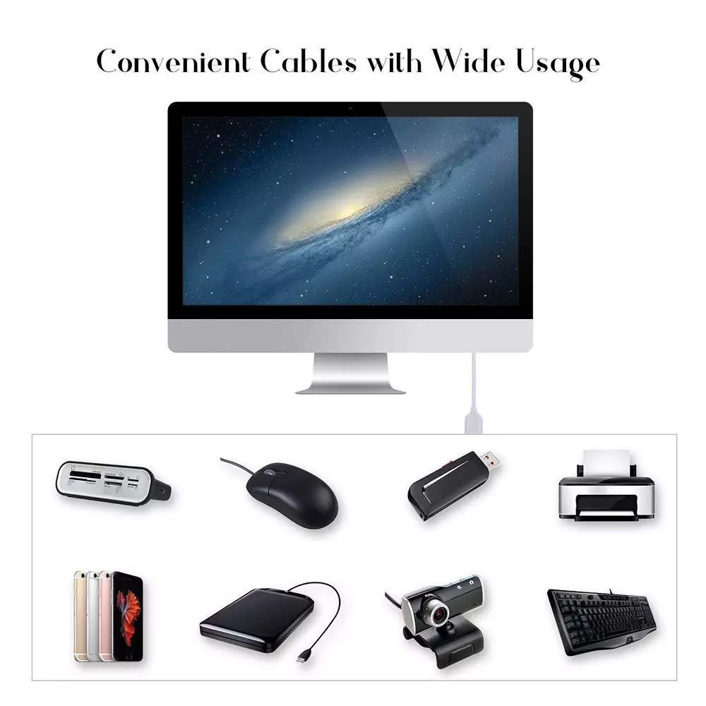LOTA USB 2.0 Male A to Female A Extension Cable High Speed White 10 m, ‎MST-790-LT