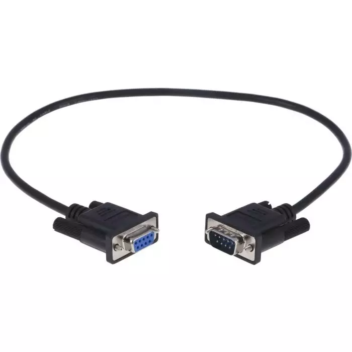 StarTech.com Male 9 Pin D-sub to Female 9 Pin D-sub Serial Cable 0.5 m PVC, MXT10050CMBK