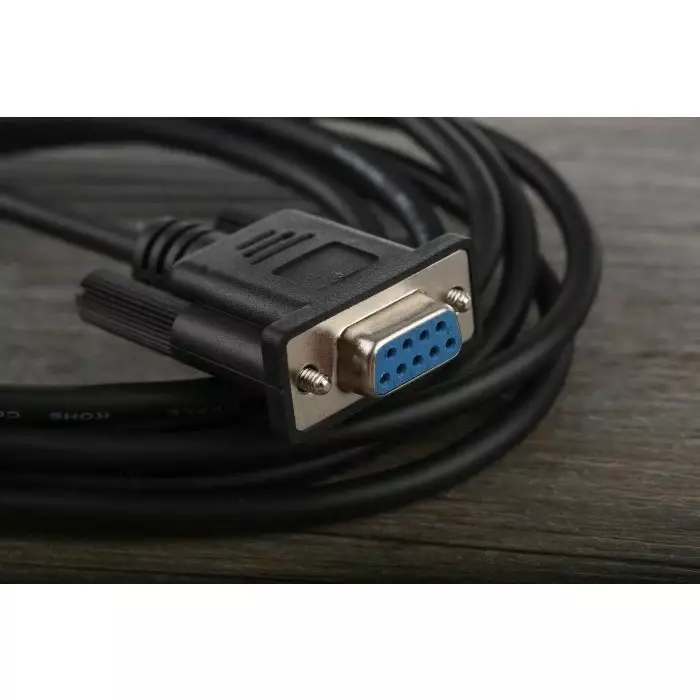 StarTech.com Male 9 Pin D-sub to Female 9 Pin D-sub Serial Cable 3 m PVC, MXT1003MBK