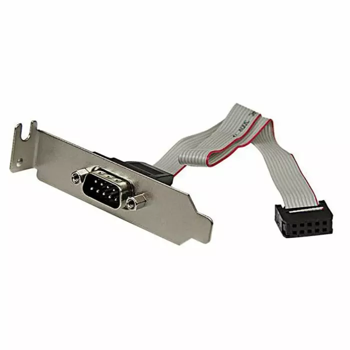 StarTech.com Female 10 Pin IDC to Male 9 Pin D-sub Serial Cable 260mm, PLATE9MLP