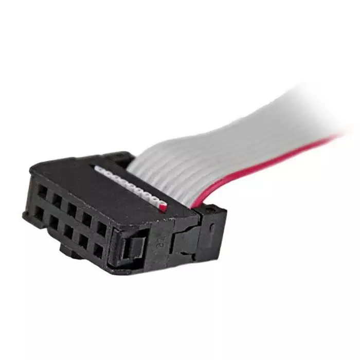 StarTech.com Female 10 Pin IDC to Male 9 Pin D-sub Serial Cable 260mm, PLATE9MLP