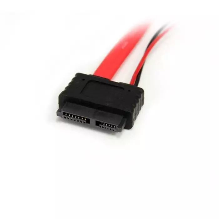StarTech.com Female Slimline SATA to Female Male LP4 SATA Data Cable 304.8mm, SLSATAF12