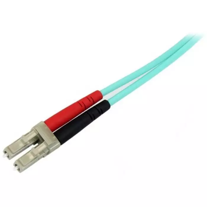 StarTech.com LC to LC Duplex Multi Mode OM4 Fibre Optic Cable 50/125 µm Aqua 2m, 450FBLCLC2