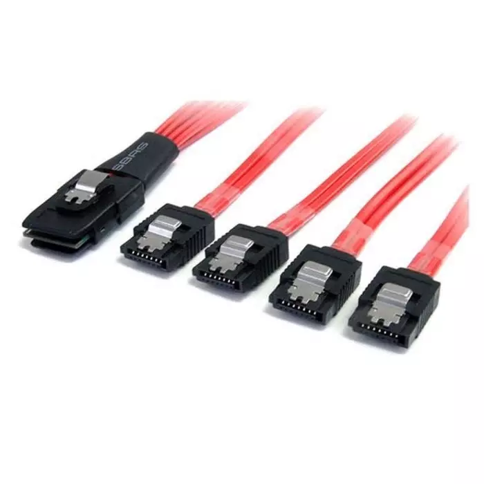 StarTech.com Male Internal Mini-SAS to Female SATA Data x 4 Cable, 1 m, SAS8087S4100