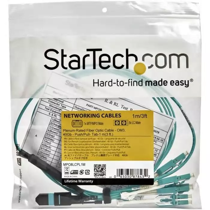 mpo8lcpl1m-startechcom-startechcom-mpo-to-lc-multi-mode-om3-fibre-optic-cable-50125im-aqua-1m-186-1650-rs