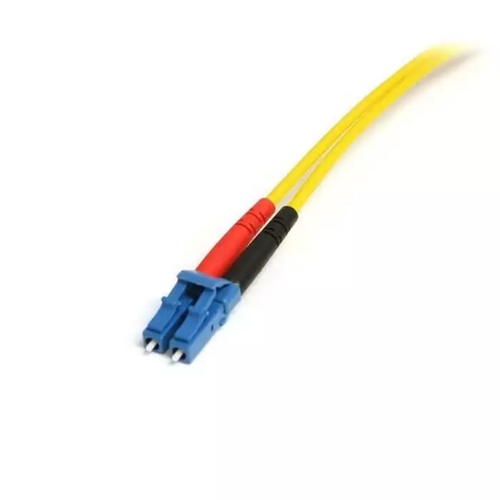 StarTech.com LC to SC Duplex Single Mode OS1 Fibre Optic Cable 9/125 µm Yellow 4m, SMFIBLCSC4