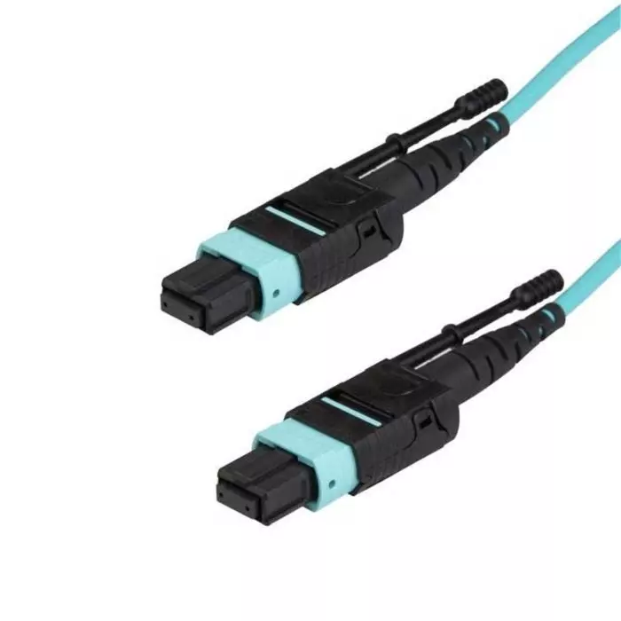 StarTech.com MPO to MPO Duplex Multi Mode OM3 Fibre Optic Cable 50/125 µm Aqua 3m, MPO12PL3M