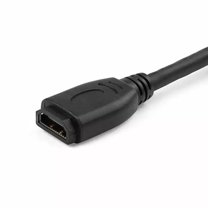 StarTech.com Male HDMI to Female HDMI Cable High Speed 4K @ 60Hz 15cm, HD2MF6INL