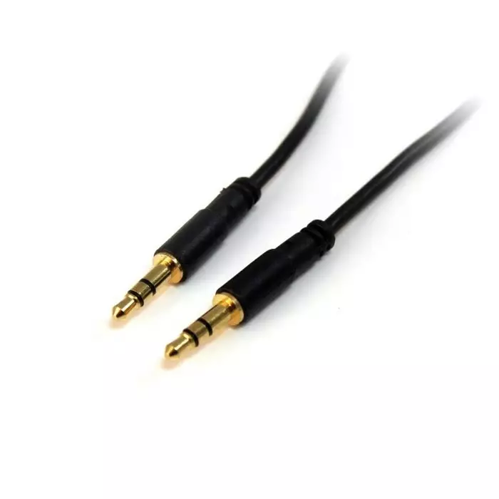 StarTech.com Male 3.5 mm Stereo Jack to Male 3.5 mm Stereo Jack Aux Cable Black 3 m, MU10MMS