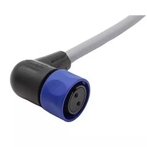 BULGIN LIMITED Cir Cable, 2P R/A Rcpt-Free End, 3.3Ft, PXP4002/001/02S.