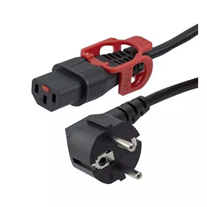L-COM Pwr Cord, R/A Cee 7/7 Plug-Iec C13, 6.6 , C13LPSCHRA-10-2M