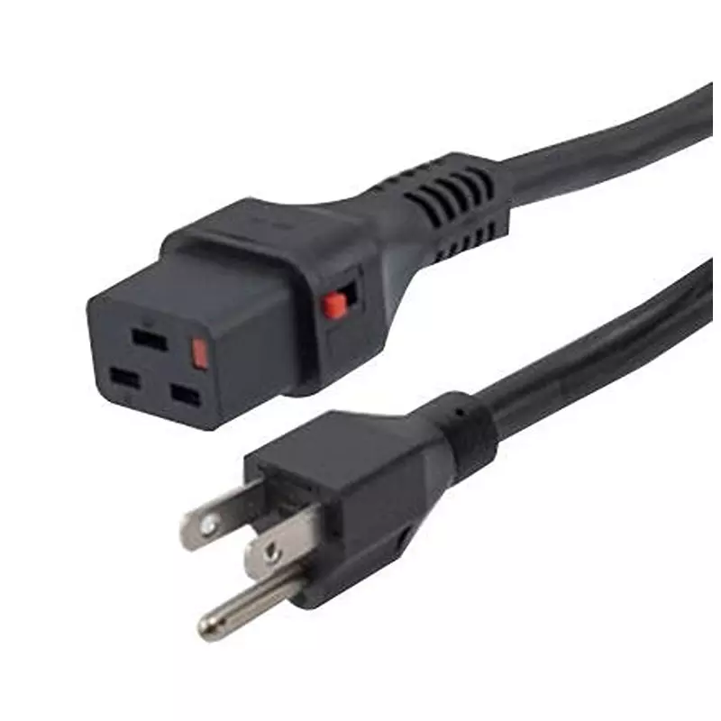 L-COM Power Cord, Ne mA5-15P-Iec C19, 3 , 15A, C19LN515P-15-3F