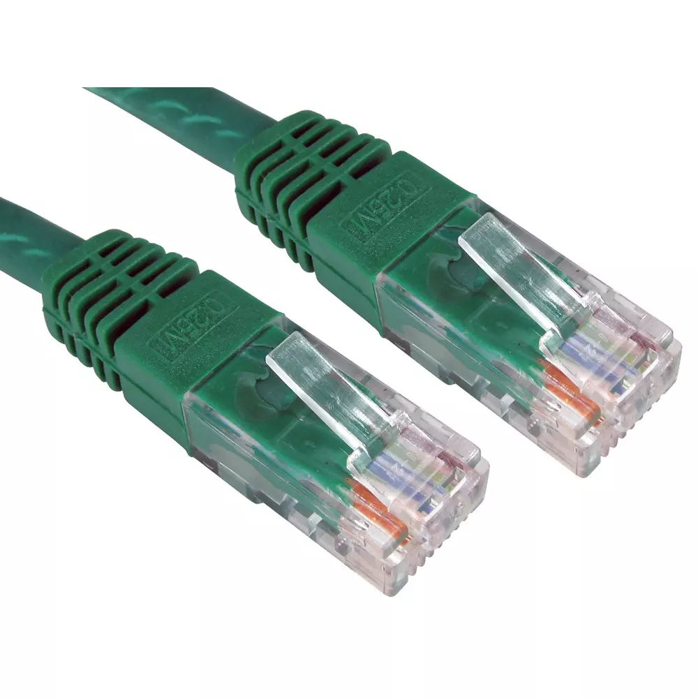 RS PRO Ethernet Cable Polyvinyl Chloride 1.5 m Length Green, 2646519