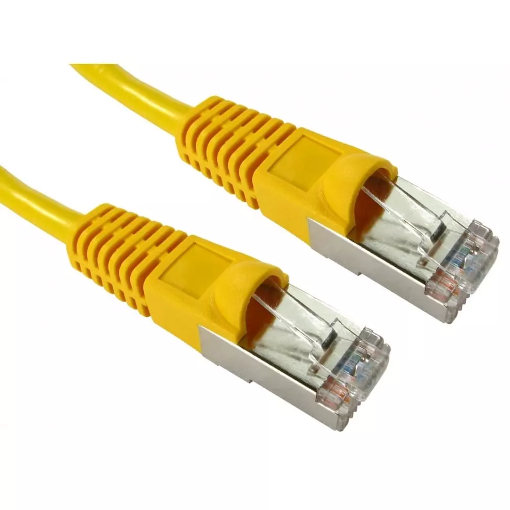 RS PRO Ethernet Cable Polyvinyl Chloride 10 m Length Yellow, 2863108
