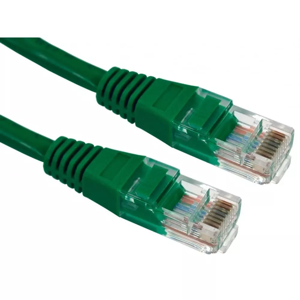 RS PRO Ethernet Cable Polyvinyl Chloride 2 m Length Green, 2863435