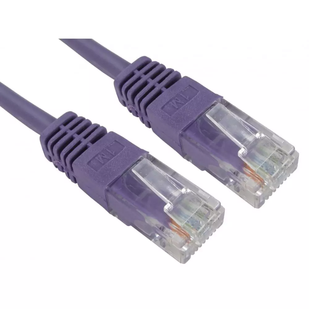 RS PRO Ethernet Cable Polyvinyl Chloride 7 m Length Purple, 2863648