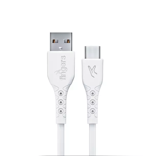 fingers-usb-a-to-usb-c-cable-1-m-cable-length-pvc-material-480-mbps-transfer-speed-white-color-fmc-typec-09