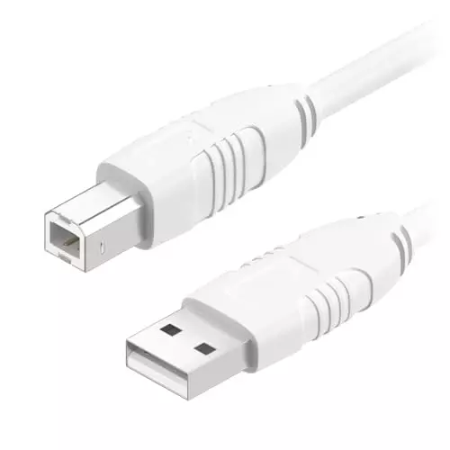 FEDUS A Male to B Male Cable White 5 m