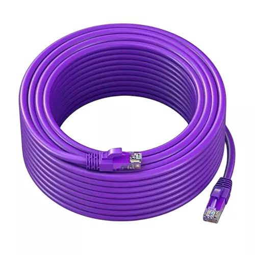 FEDUS Cat6A Twisted 4 Pair Patch Ethernet Cable ‎Purple 3 m