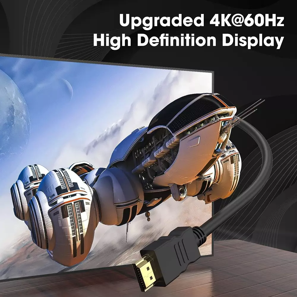 LOTA HDMI Cable Ultra High Speed Gold-Plated Connector Supports 3D and 4K@60 Hz Resolution Black 15 m, ‎MST-775-LT