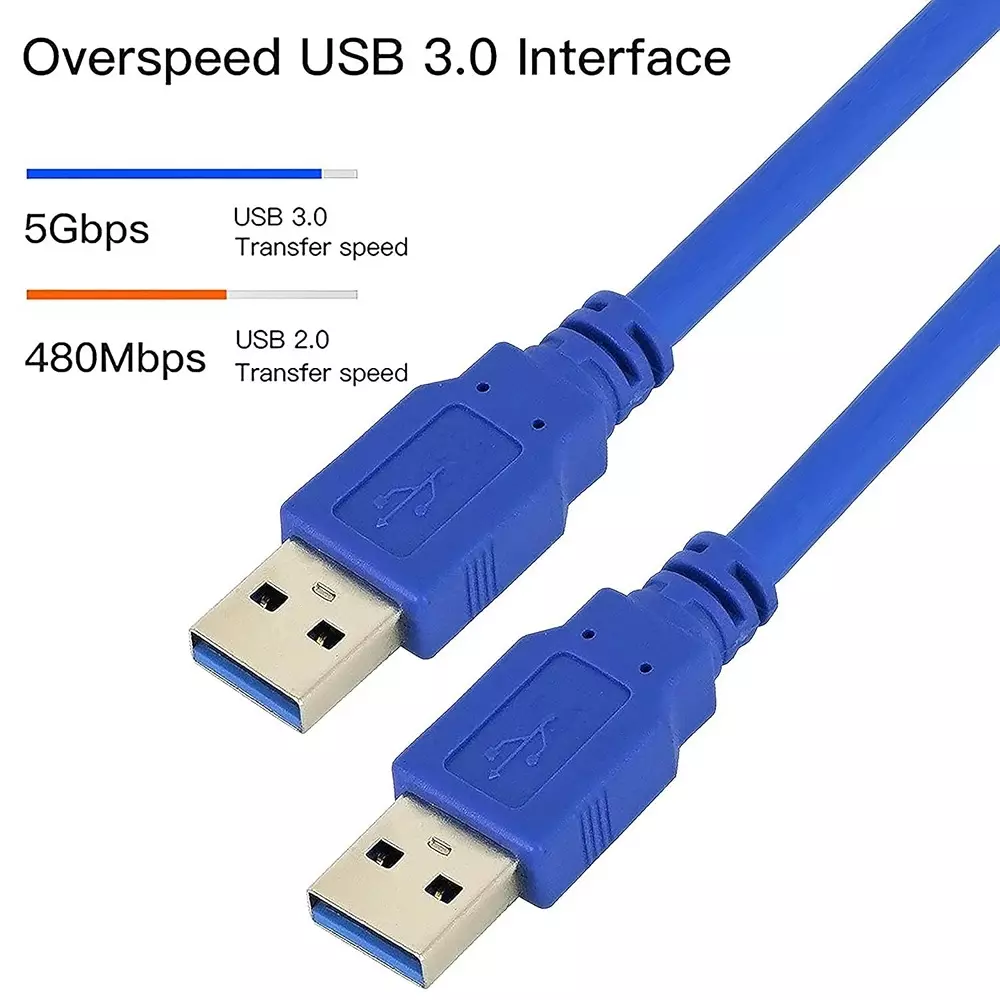 LOTA High-Speed USB 3.0 Data Cable Blue 1.8 m Upto 5 Gbps Data Transfer Rate, MST-1715-LT