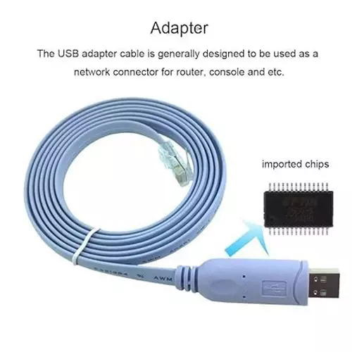 LOTA USB to RJ45 Console Cable Blue 1.8 m with FT232 Chipset, MST-3002-LT