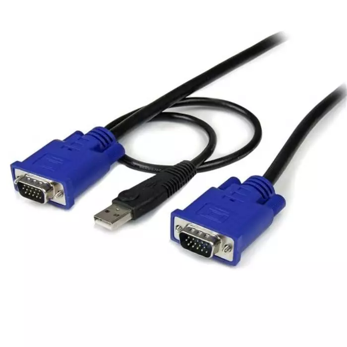 StarTech.com Male USB A VGA to Male VGA KVM Cable 4.6m, SVECONUS15