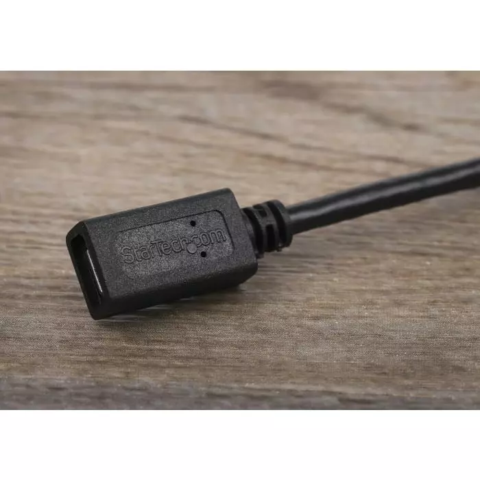 StarTech.com Male Micro USB B to Female Micro USB B Cable 480 Mbps USB 2.0 500mm, USBUBEXT50CM