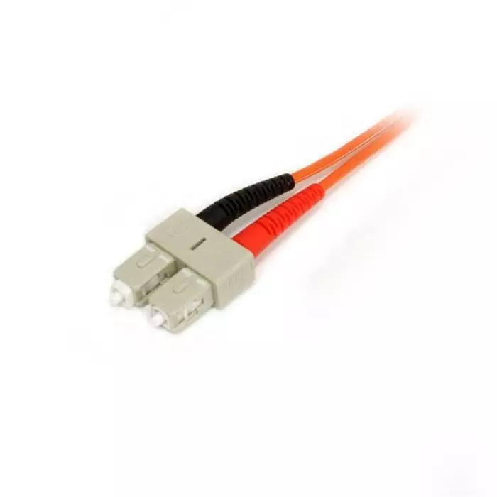 StarTech.com LC to SC Duplex Multi Mode OM2 Fibre Optic Cable 50/125 µm Orange 2m, 50FIBLCSC2