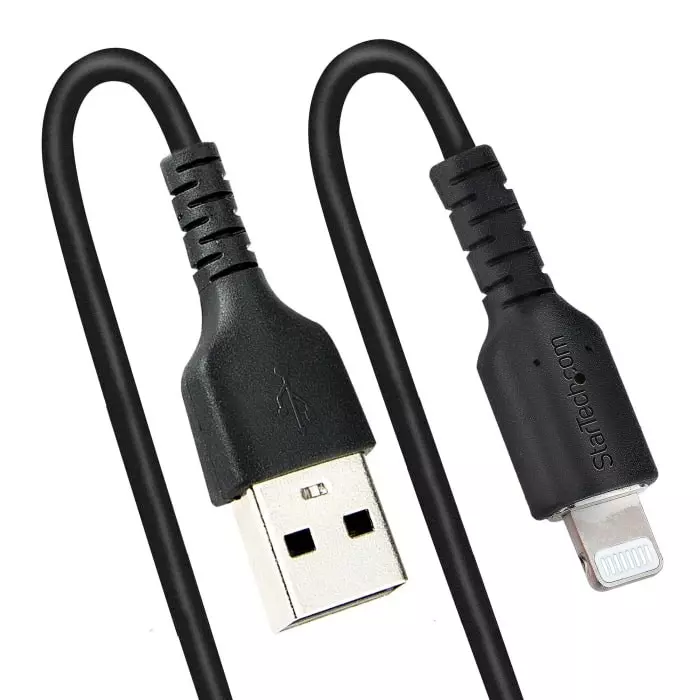 StarTech.com Male USB A to Male Lightning Cable 480 Mbps USB 2.0 1 m, RUSB2ALT1MBC