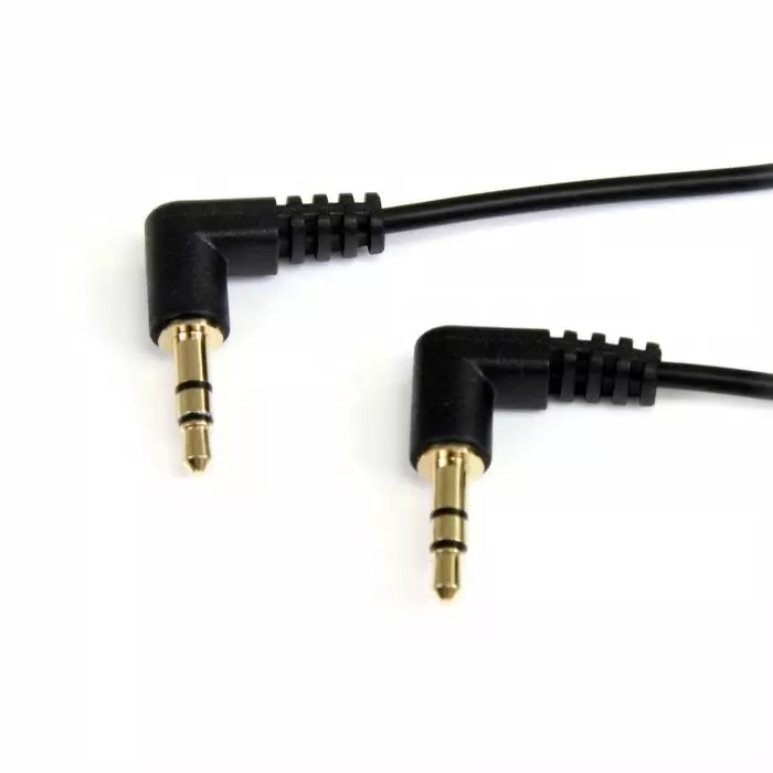 StarTech.com Male 3.5 mm Stereo Jack to Male 3.5 mm Stereo Jack Aux Cable Black 300 mm, MU1MMS2RA