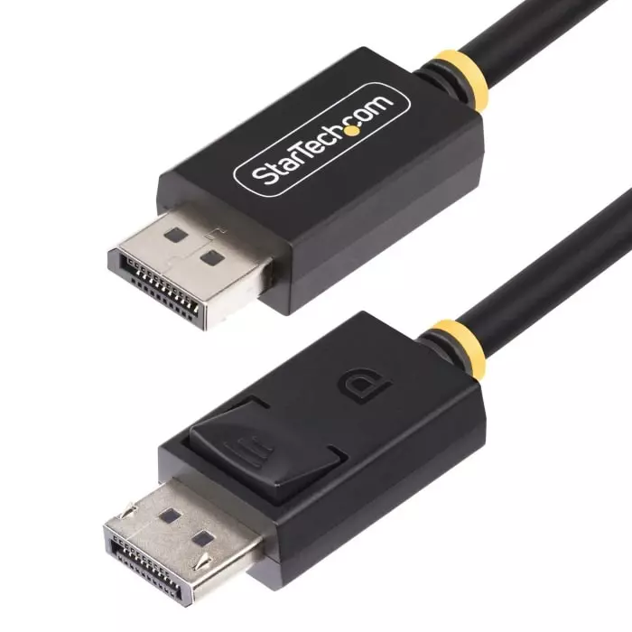 StarTech.com Male DisplayPort to Male DisplayPort ABS Cable 4K @ 60 Hz 6.6 Ft, DP21-2M-DP40-CABLE