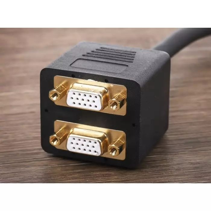 StarTech.com Male VGA to Female VGA Cable, 300mm Black, VGASPL1VV