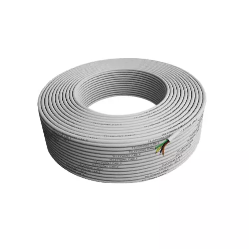 EVTeq CCA CAT6 Ethernet Cable 0.51 Guage F R Fresh PVC 305 m Box Packing White for Indoor Use, EV-EC6-A-305YV