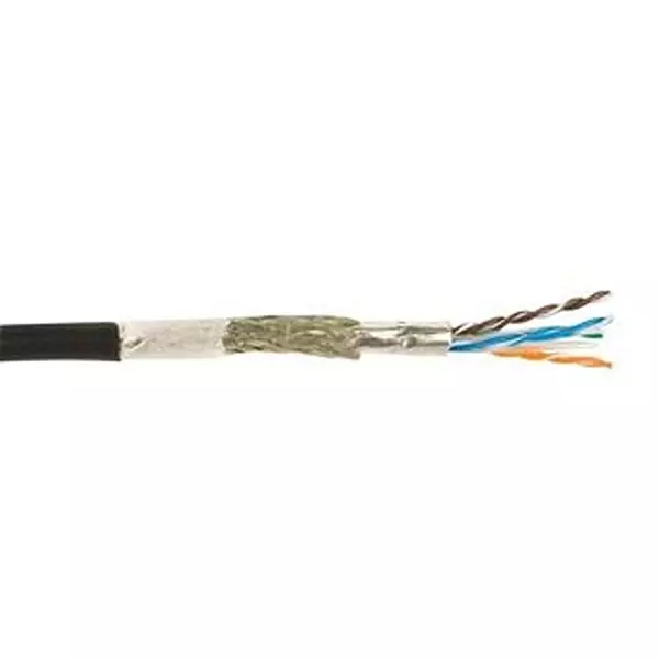 ALPHA WIRE Shld Network Cable, 4 Pr, 26Awg, Per M, 74006 Bk002