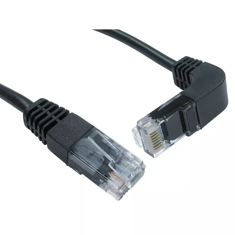 RS PRO Ethernet Cable Polyvinyl Chloride 1 m Length Black, 2662668