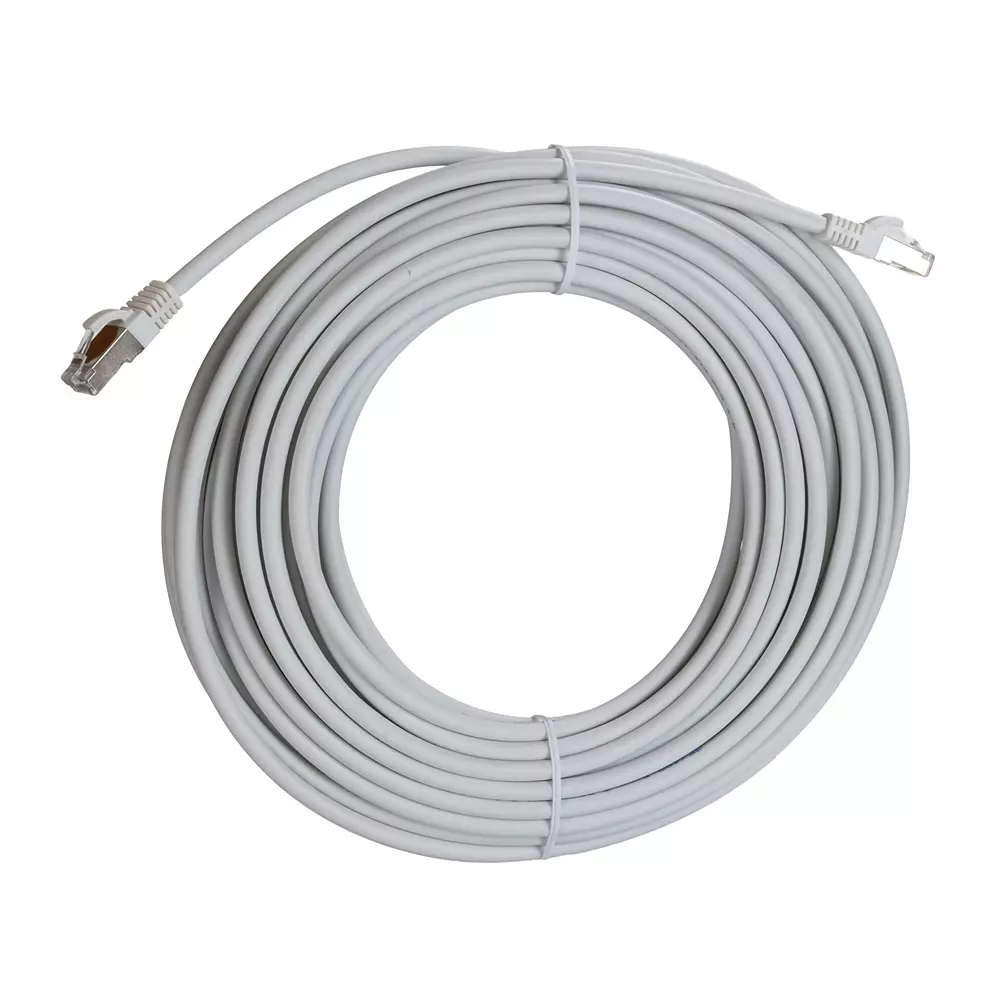 RS PRO Cat8 Cable RJ45 Male to RJ45 Male 15 m 80 V White Jacket Low Smoke Zero Halogen, 2761135