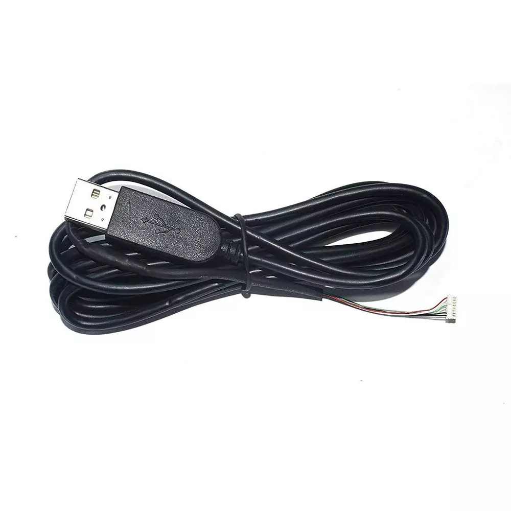 FEDUS Morpho USB Cord Wire 2.0 for Morpho Mso-1300 E, E2, E3 Biometric Finger Print Scanner Black 1.5 m (Pack of 2 Pcs)