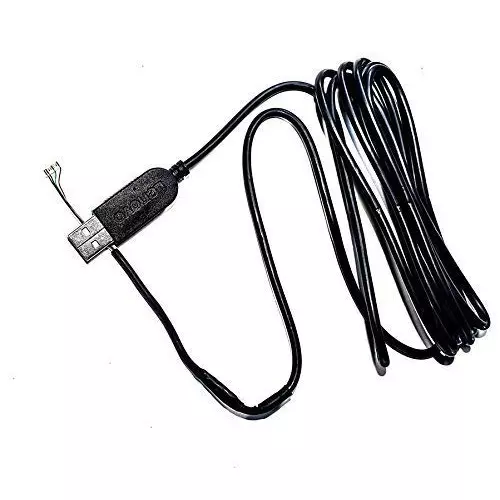 FEDUS Morpho USB Cord Wire 2.0 for Morpho Mso-1300 E, E2, E3 Biometric Finger Print Scanner Black 1.5 m (Pack of 2 Pcs)