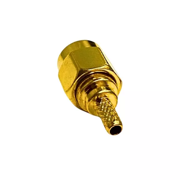 SETMI INDIA SMA Straight Crimp Connector Female 50 Ω Gold-Plated
