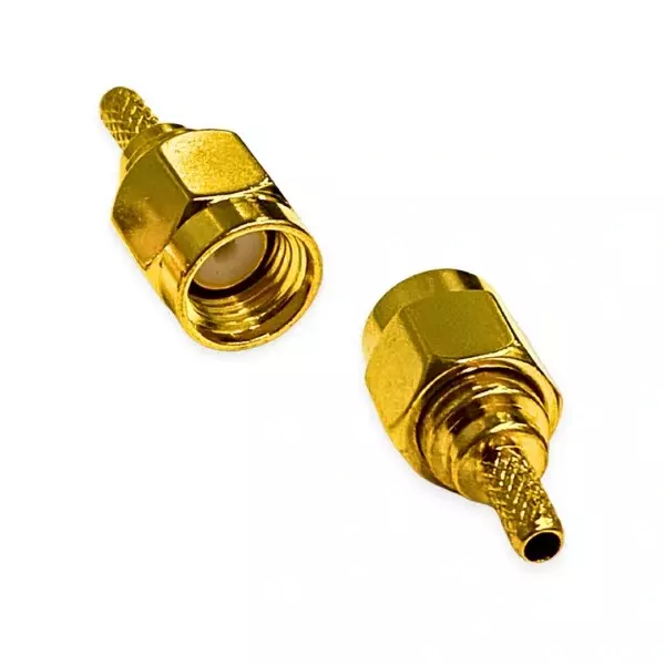 SETMI INDIA SMA Straight Crimp Connector Female 50 Ω Gold-Plated