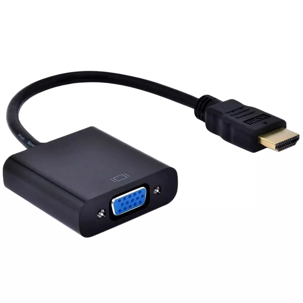 LOTA HDMI to VGA Adapter Black Supports Upto 1920x1080 Pixels, MST-822-LT