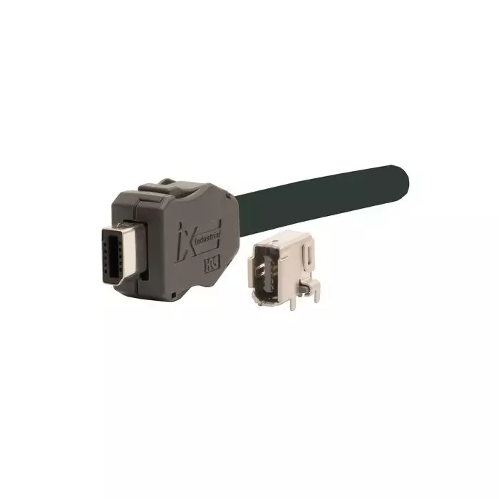 Hirose IxCable Mount Mini I/O Connector Plug 10 Way Shielded, 251-0032-0-00