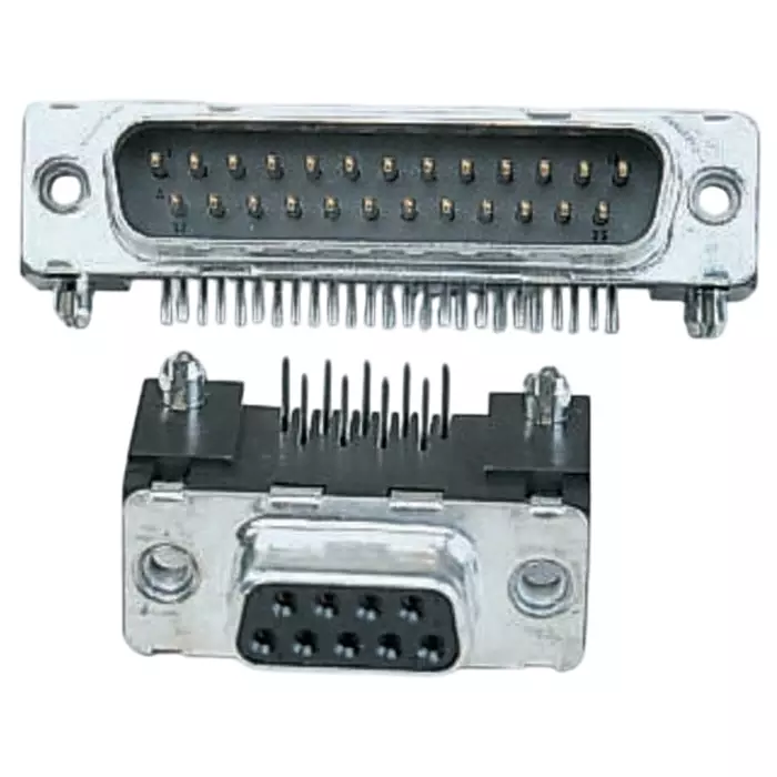 Amphenol ICC Delta D 9 Way Right Angle Through Hole D-sub Connector Plug 2.74 mm Pitch with M3 Inserts, D09P13A4GL00LF