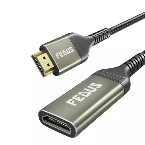 FEDUS HDMI Extension Cable Support ‎Black 18 Gbps