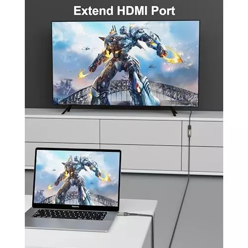 FEDUS HDMI Extension Cable Support ‎Black 18 Gbps