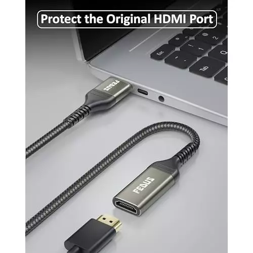 FEDUS HDMI Extension Cable Support ‎Black 18 Gbps
